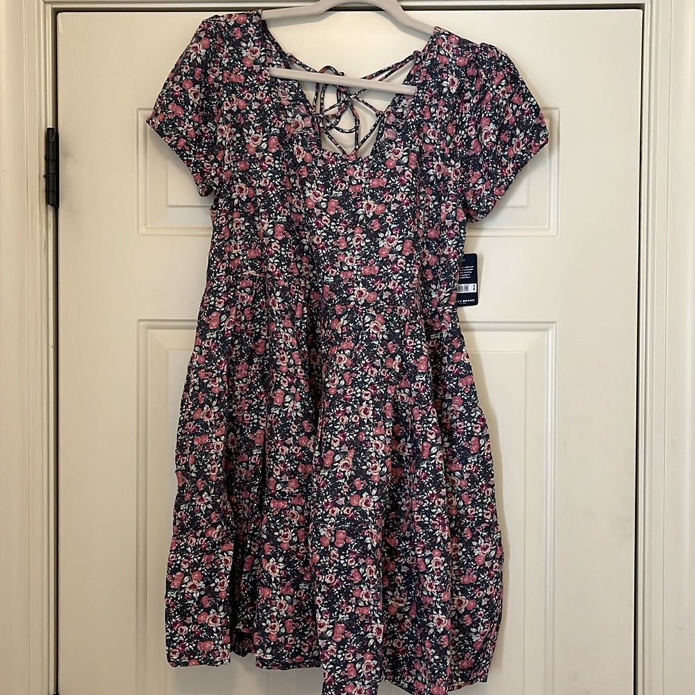 Lucky Brand Short Sleeve Babydoll Dress / NWT/Small - Picture 13 of 14